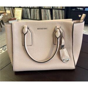 Michael Kors Selby Light Pink Leather Satchel